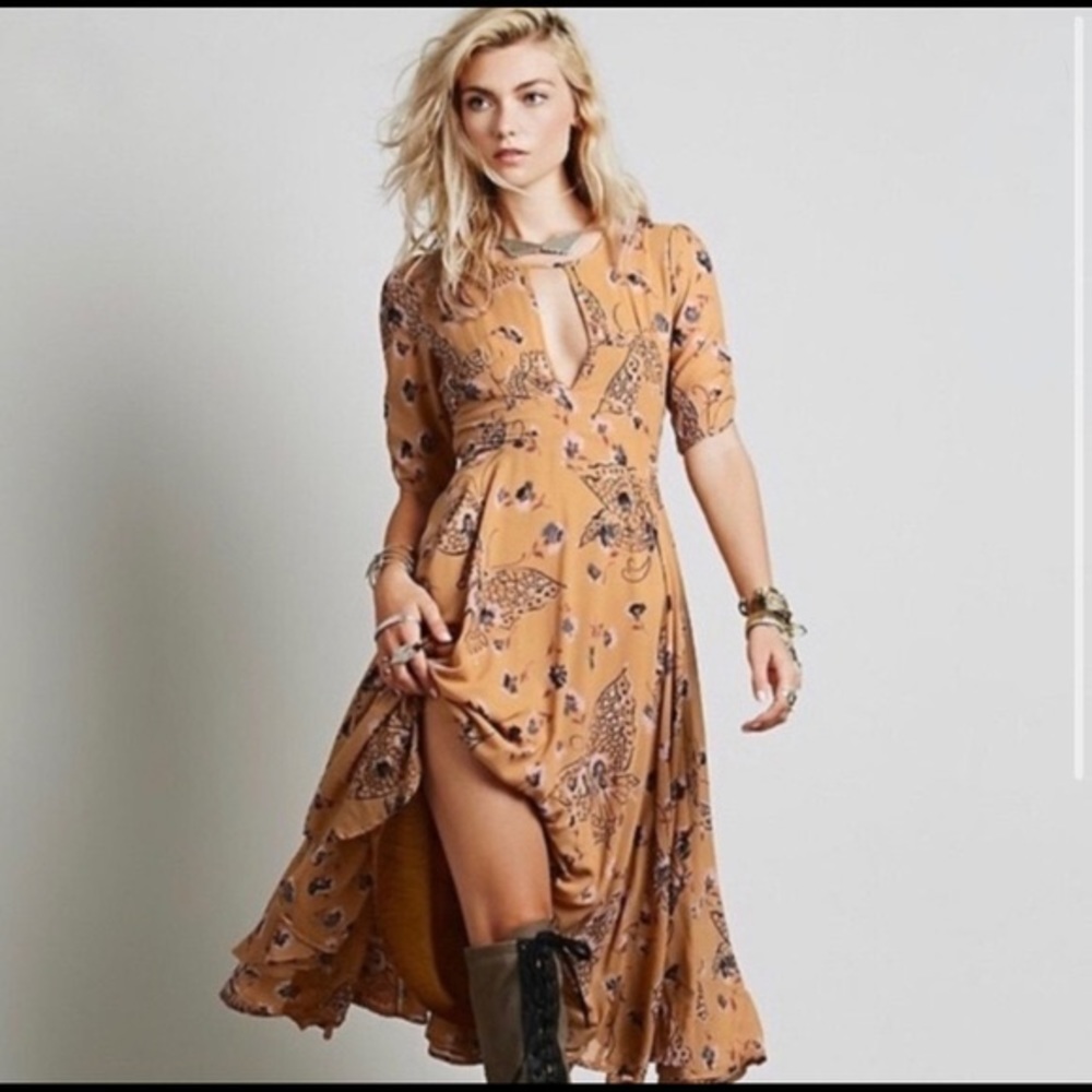Free People Bonnie Butterfly dress size 8